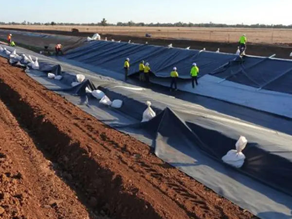 Watercourse seepage prevention works